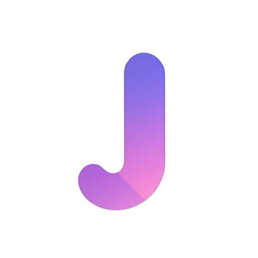 Gradient Modern J harfi