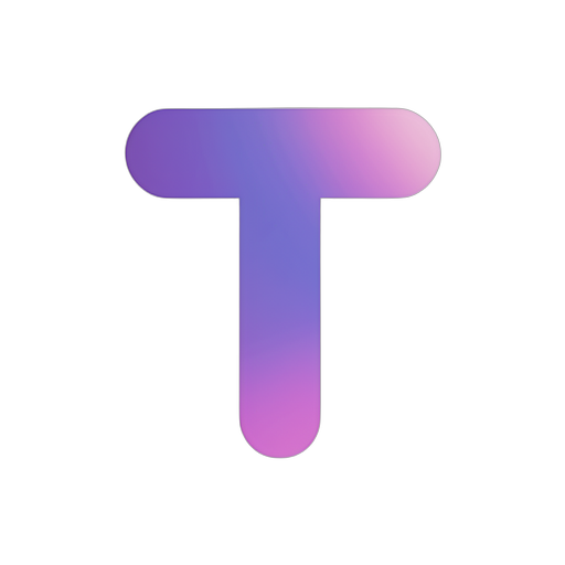Gradient Modern Буква T