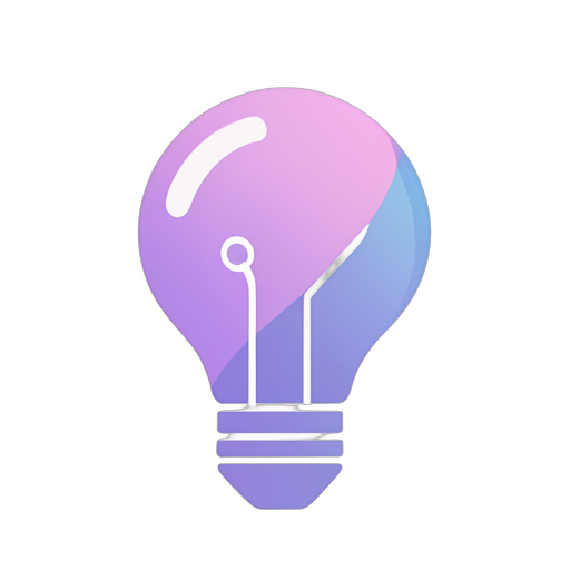 Gradient Modern Lightbulb