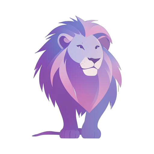 Gradient Modern Lion