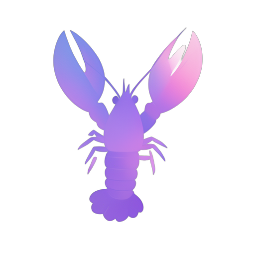 Gradient Modern łobster