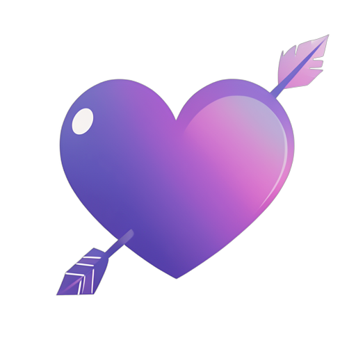 Gradient Modern strzałka miłości
