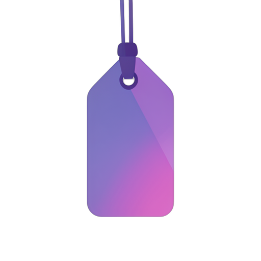 Gradient Modern Etykieta bagażowa