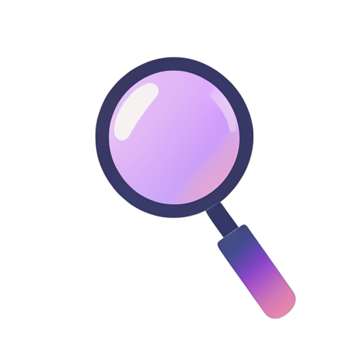 Gradient Modern Magnifying Glass
