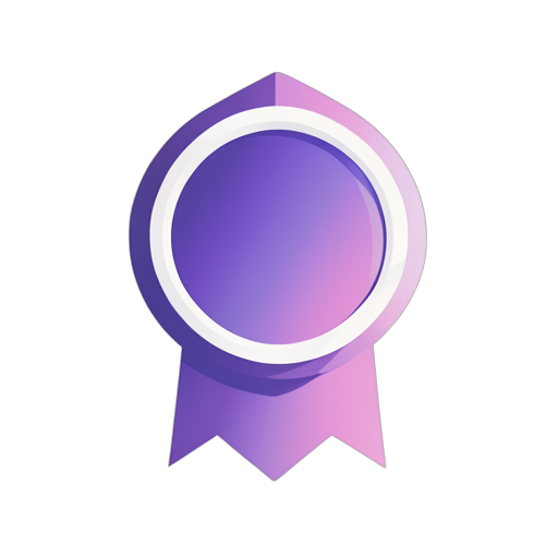 Gradient Modern 학술 메달