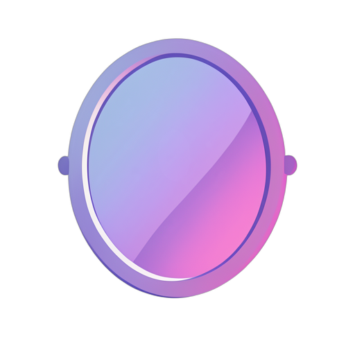 Gradient Modern Mirror