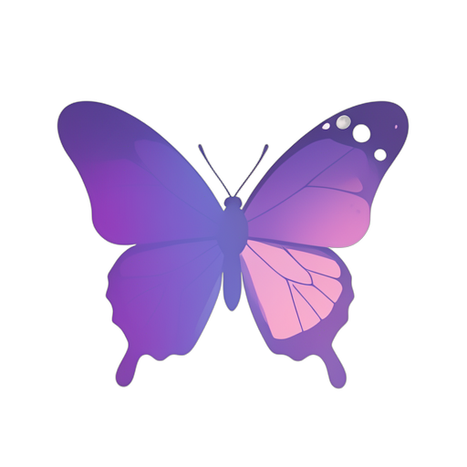 Gradient Modern Monarch vlinder