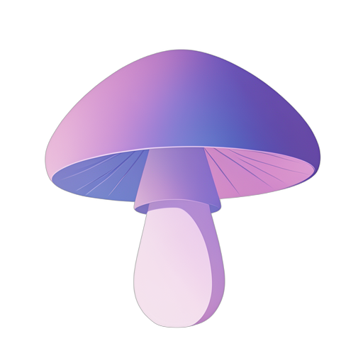 Gradient Modern Mushroom