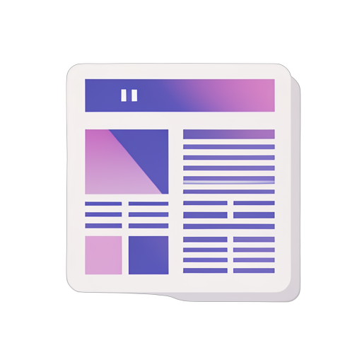 Gradient Modern หนังสือพิมพ์