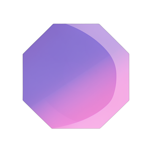 Gradient Modern अष्टभुज