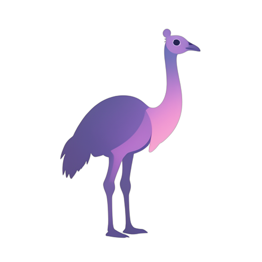 Gradient Modern Страус