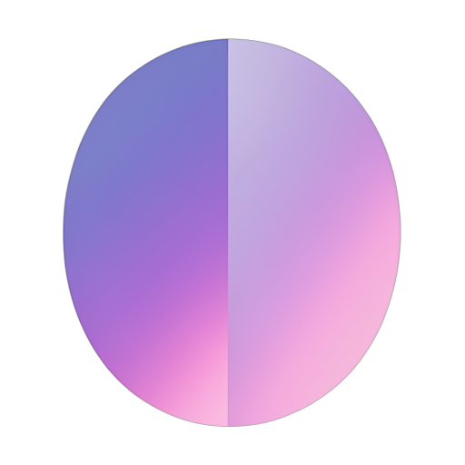 Gradient Modern Oval