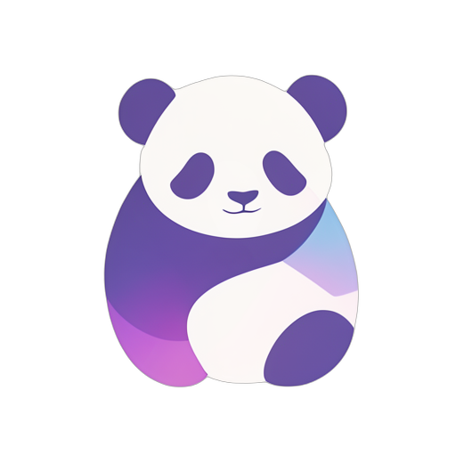 Gradient Modern Panda