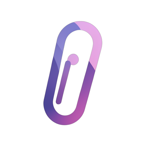 Gradient Modern Paperclip