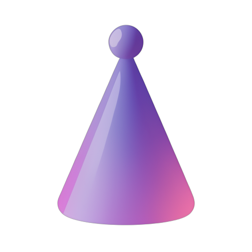 Gradient Modern Party Hat