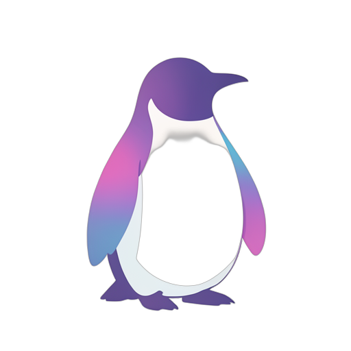 Gradient Modern Penguin