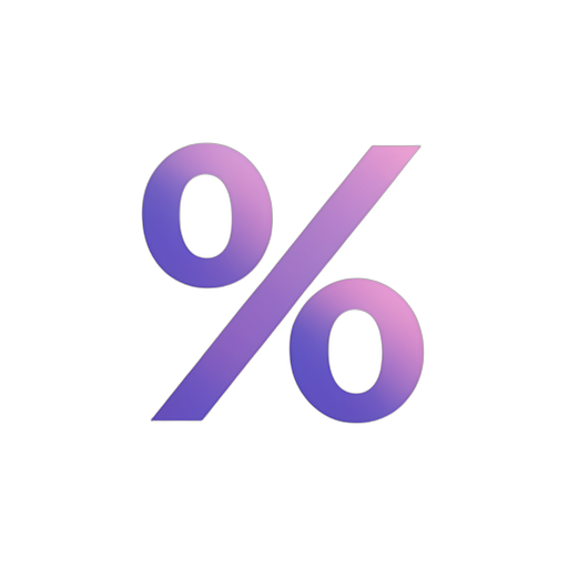 Gradient Modern パーセント記号