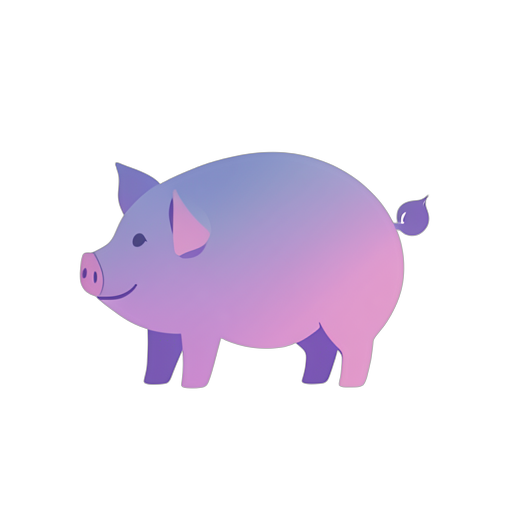 Gradient Modern Pig
