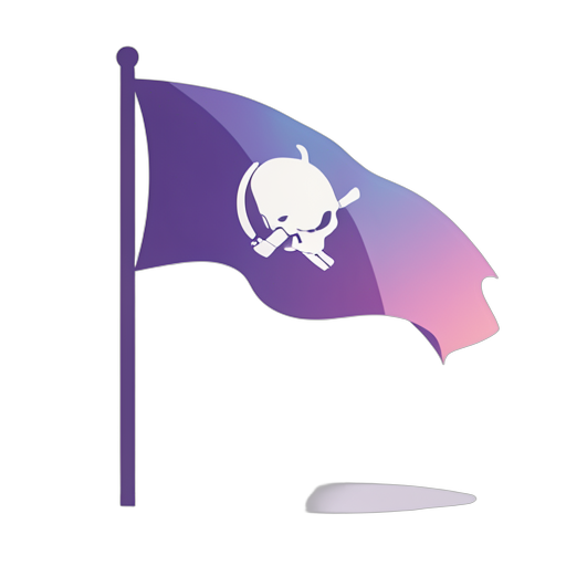 Gradient Modern Pirate Flag