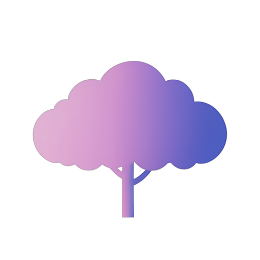 Gradient Modern Pixelwolke