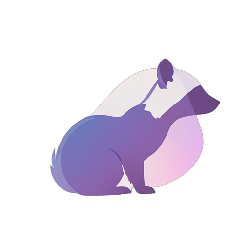 Gradient Modern Raccoon