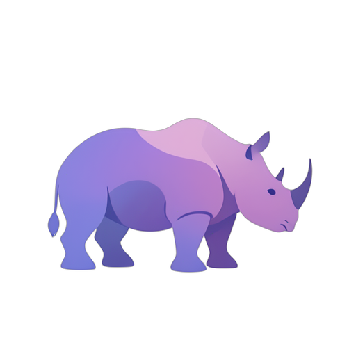 Gradient Modern Rhinoceros