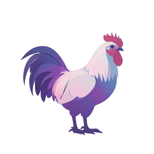 Gradient Modern Rooster
