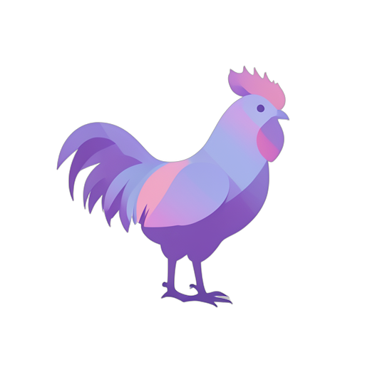 Gradient Modern 雄鶏