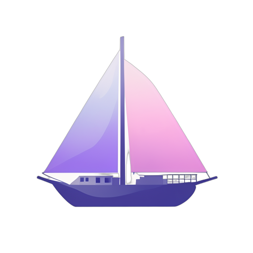Gradient Modern Sailboat