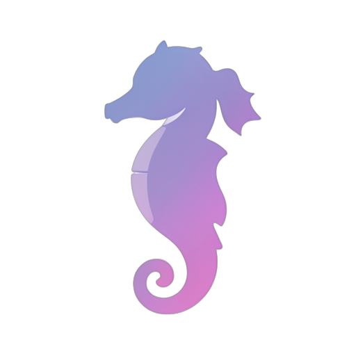 Gradient Modern Seahorse
