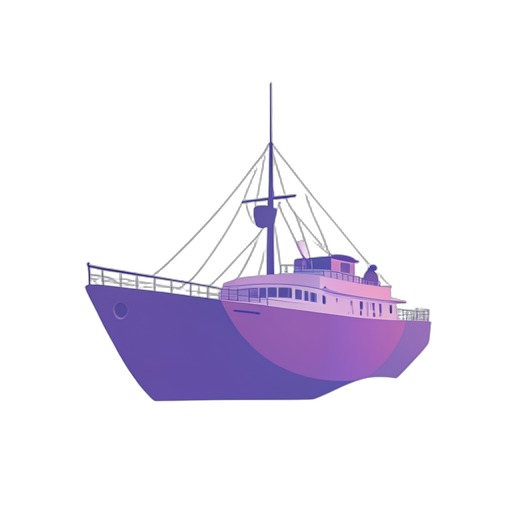 Gradient Modern statek