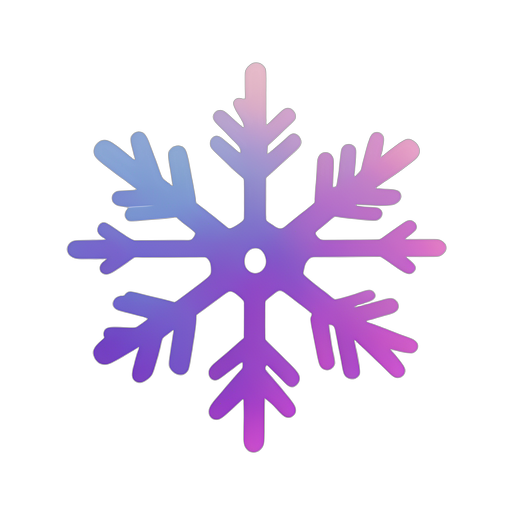 Gradient Modern Snowflake