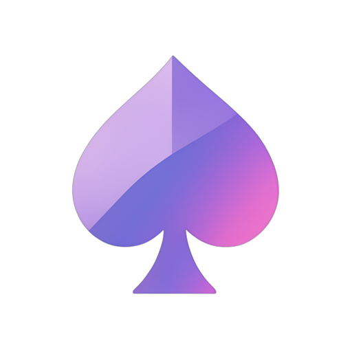 Gradient Modern Spade Card