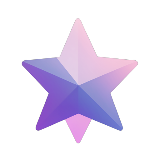Gradient Modern Five-Point Star
