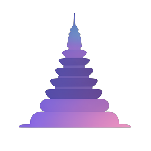 Gradient Modern Stupa