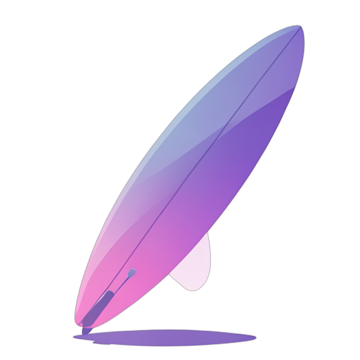 Gradient Modern सर्फबोर्ड
