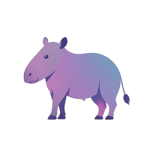 Gradient Modern Tapir