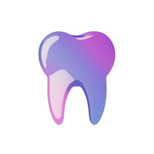 Gradient Modern Zähne