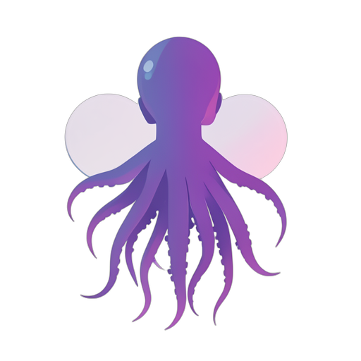 Gradient Modern Tentakel-Alien