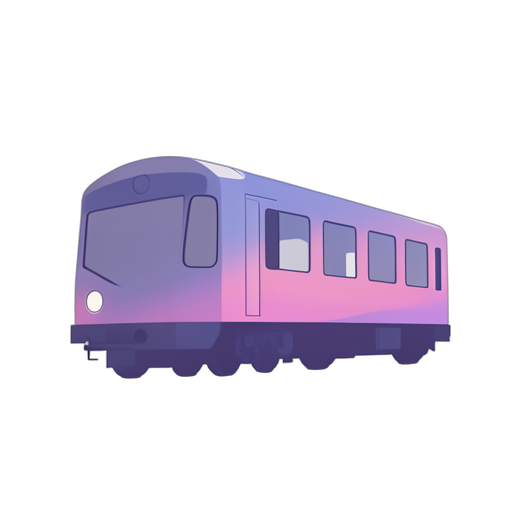 Gradient Modern Train