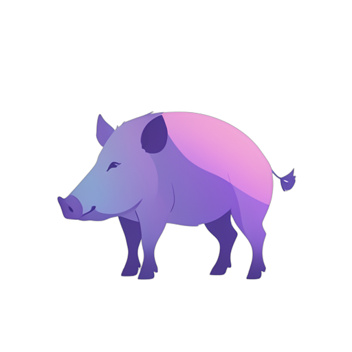 Gradient Modern warthog