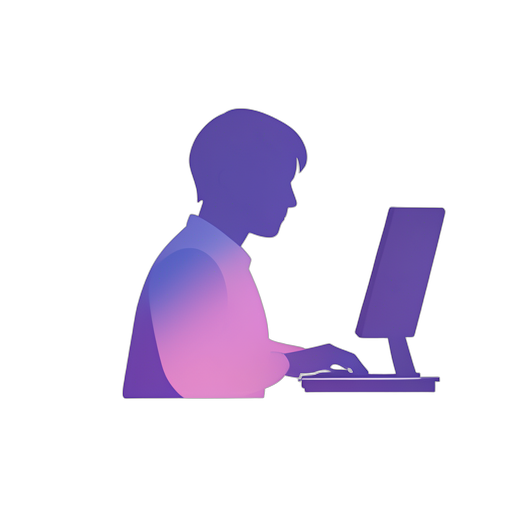 Gradient Modern شخص يعمل