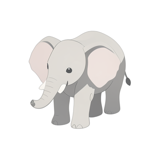 Isometric Baby Elephant