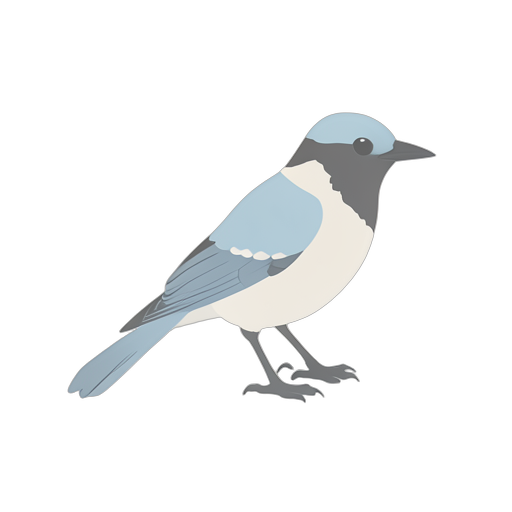 Isometric นกสีน้ำเงิน