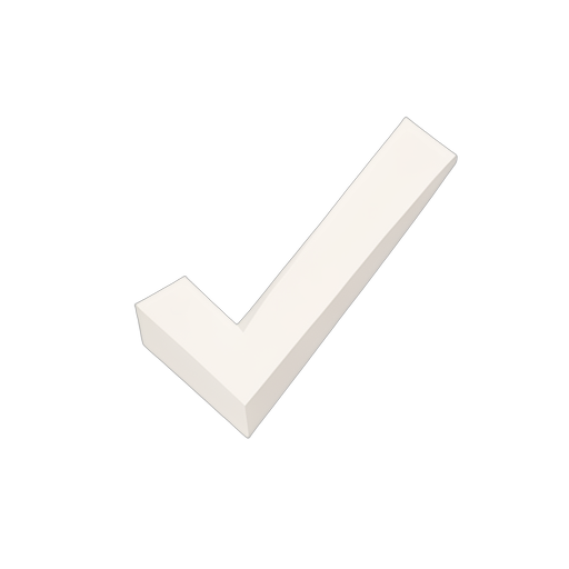 Isometric علامة صح