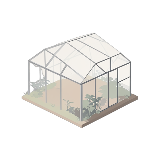 Isometric Gewächshaus