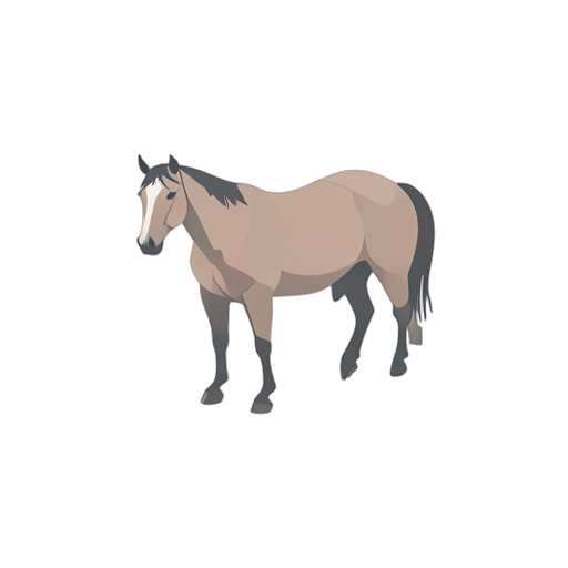 Isometric Kuda peternakan
