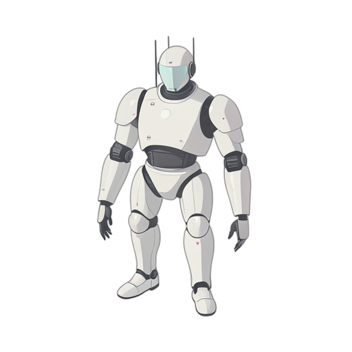 Isometric Robot humanoïde