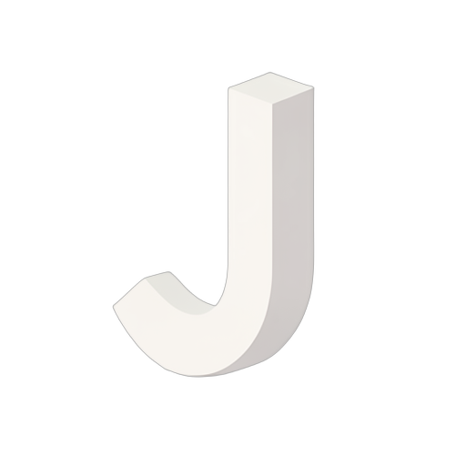 Isometric 알파벳 J