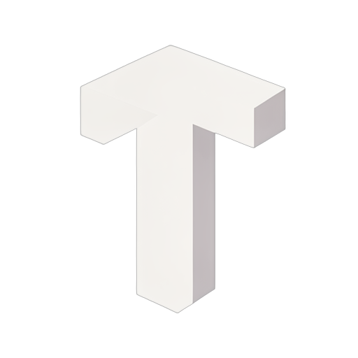 Isometric Lettre T